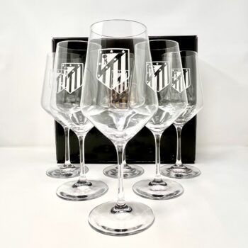 Copa Vino 650ml Atlético de Madrid. 6 unidades